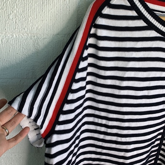 Tommy Hilfiger Striped Ribbed Sleeveless Sweater sz L - Picture 2 of 6